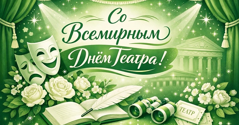 Поздравляем со Всемирным Днём театра! Поздравляем со Всемирным Днём театра!